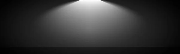 Beyaz Parıltılı Siyah Panoramik Stüdyo Arka Planı Vektör — Stok Vektör