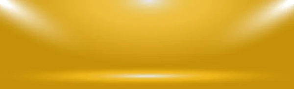 Yellow Panoramic Studio Fon White Glow Vector — Stock Vector
