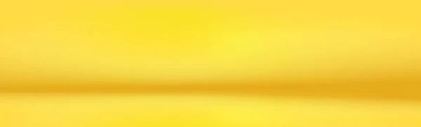 Желтый Панорамный Студийный Фон Белым Свечением Вектор — стоковый вектор