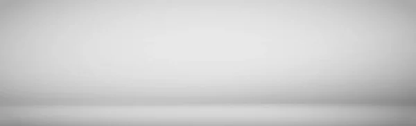 Білий Сірим Панорамним Студійним Фоном Білим Сяйвом — стоковий вектор