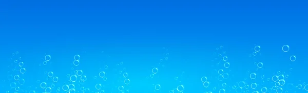 Luftblasen Unterschiedlicher Größe Auf Hellem Hintergrund Illustration — Stockvektor