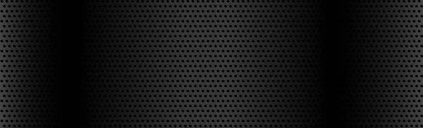 Fond Perforé Noir Avec Trous Noirs Lueur Vecteur — Image vectorielle