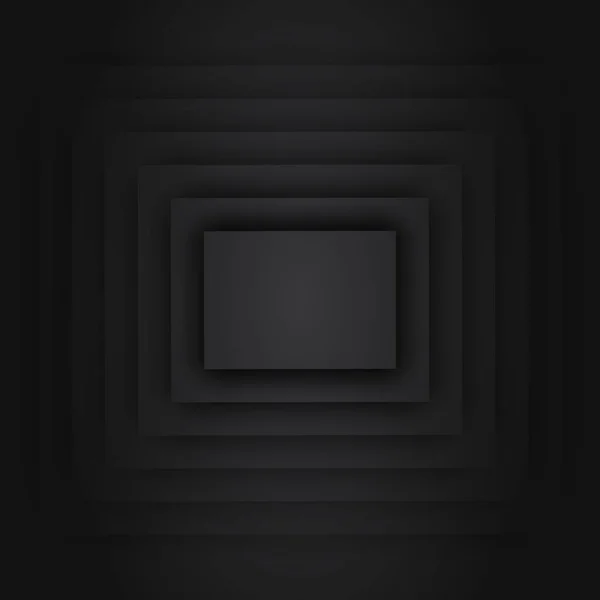 Fondo Negro Con Brillo Sombra Panorama Vector — Archivo Imágenes Vectoriales