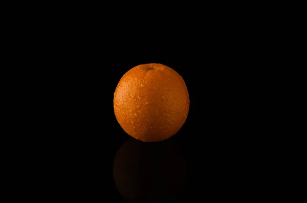 Arancione Sfondo Nero — Foto Stock