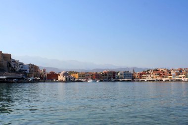 Chania town, Yunanistan. Crete Island Venedik şehir