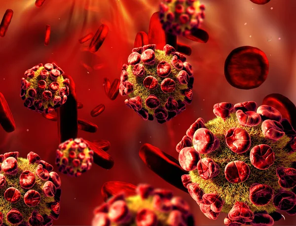 Wirus Koronawirusowy Covid Może Być Ponownie Wykryty Przypadku Wybuchu Epidemii — Zdjęcie stockowe