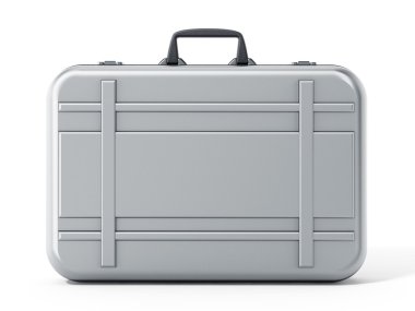 Metal çanta beyaz arka plan üzerinde izole. 3D çizim