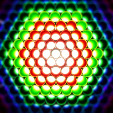 Plastik tüpler arka plan çok renkli. 3D çizim