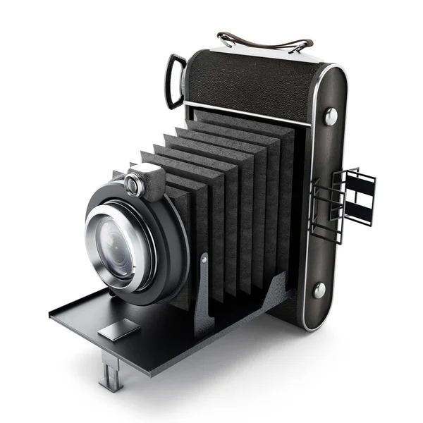 Vintage analoga kamera isolerad på vit bakgrund — Stockfoto