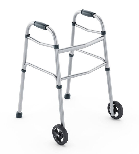Уокер изолирован на белом фоне. 3D иллюстрация
