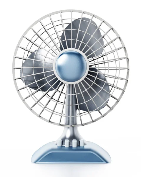 Beyaz arka plan üzerinde izole vantilatör. 3D çizim