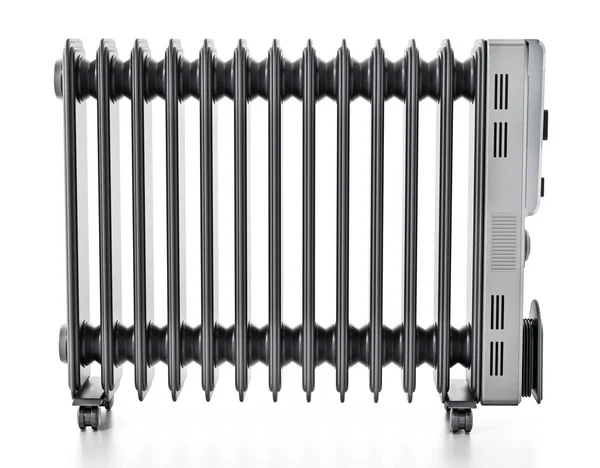 Moderní oleje radiátor izolovaných na bílém pozadí — Stock fotografie