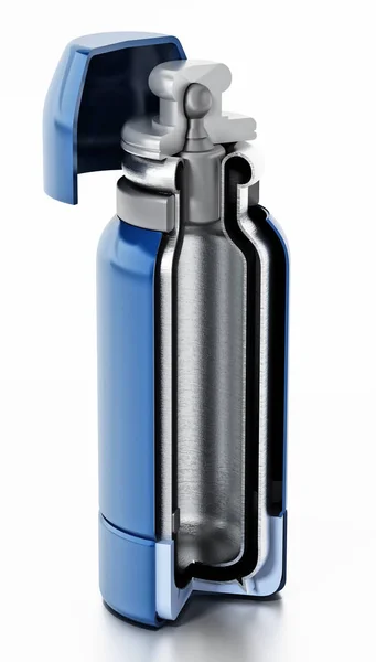 Diagramm, das Schichten von Vakuumflaschen zeigt. 3D-Illustration — Stockfoto