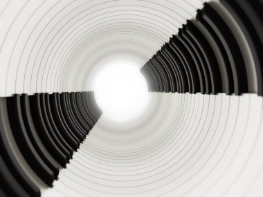 Soyut piyano tuşlarını arka plan. 3D çizim