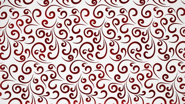 Абстрактный красно-белый цветочный фон. 3D иллюстрация — стоковое фото