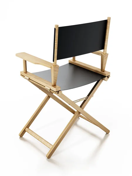 Cadeira do diretor isolada em fundo branco. Ilustração 3D — Fotografia de Stock