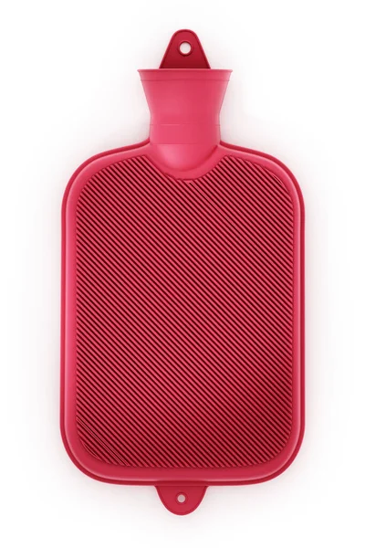 Rubber hot water bottle bag isolated on white background. 3D illustration — Stock Photo, Image