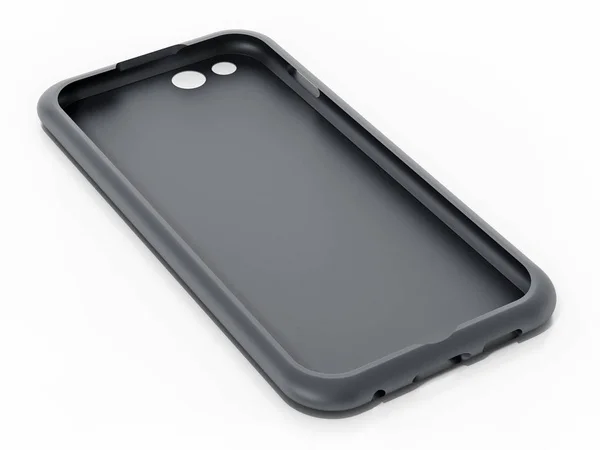 Silicone phone cover isolated on white background. 3D illustration — 스톡 사진