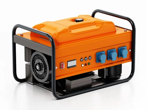 Generator isolerad på vit bakgrund. 3D-illustration — Stockfoto