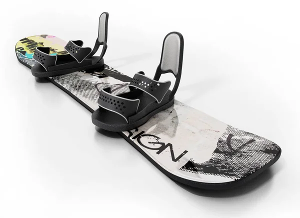 Snowboard isolated on white background. 3D illustration — ストック写真