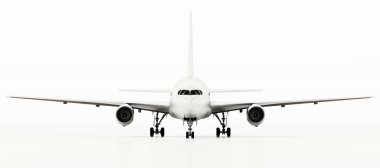 Genel uçak beyaz arka planda izole edildi. 3d illüstrasyon