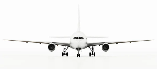 Generic airplane isolated on white background. 3D illustration — 스톡 사진