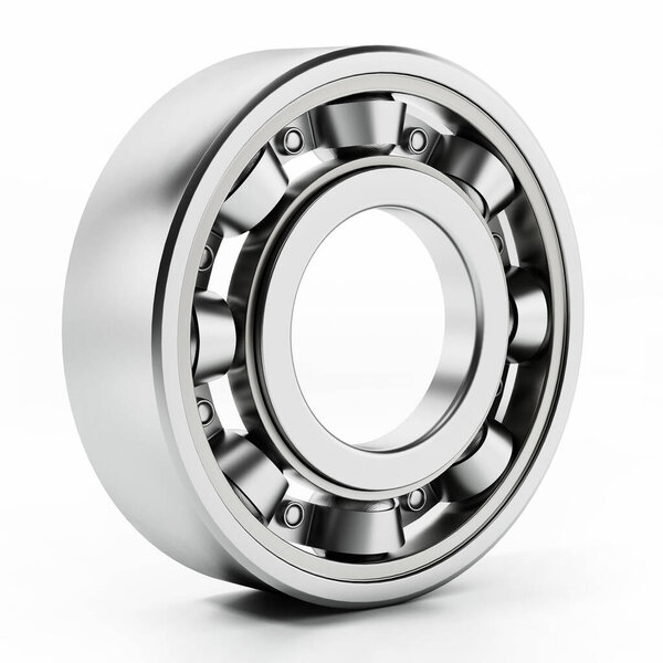 Wheel bearing isolated on white background. 3D illustration.