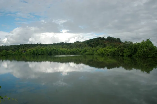 Kerala Estado Costa Tropical Malabar Índia Tem Quase 600Km Costa — Fotografia de Stock