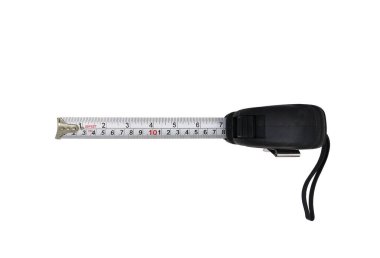 Siyah beyaz şeridin üst görünümü beyaz arkaplanda gölgesiz izole edilmiş