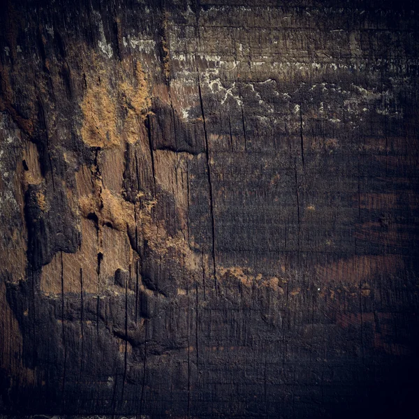 Fondo negro de madera oscura, tablero de madera superficie de grano áspero — Foto de Stock