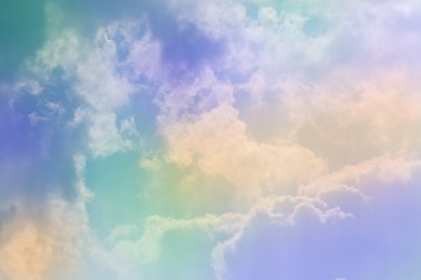 gökyüzü ve bulut, vintage eski arka plan