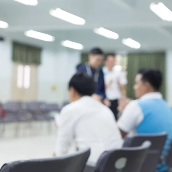 Image blur, activity of people relationship meeting in office — Stock Photo, Image