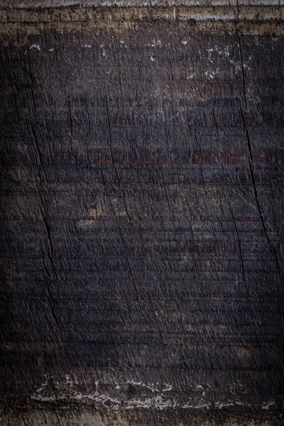 Schwarzer Hintergrund aus dunklem Holz, Holzplatte raue Maserung — Stockfoto