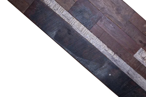 Drewna drewna panelu deski na białym tle — Zdjęcie stockowe