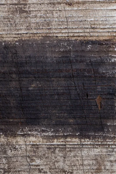 Svart och vitt trä åldern klarat grov grain ytstruktur — Stockfoto
