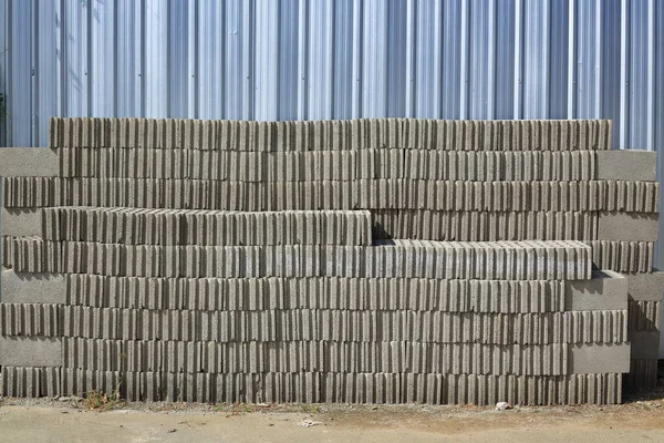 Concrete block building material — Stock Photo, Image
