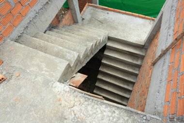 merdiven Çimento beton yapı konut ev