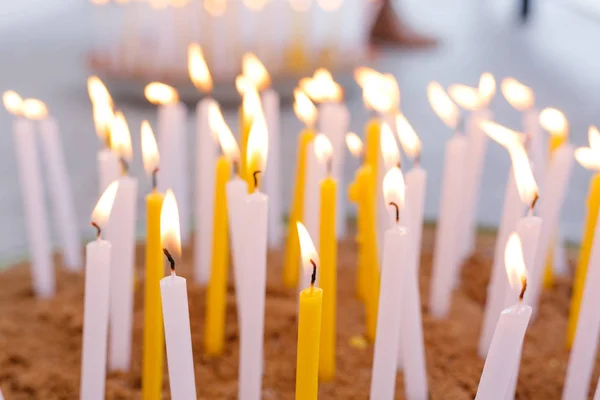 Luce di candela della religione — Foto Stock