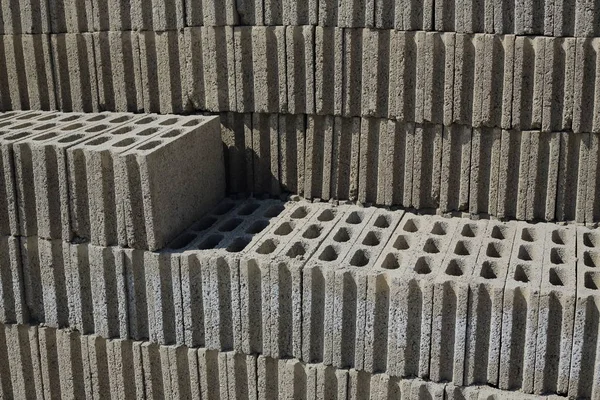 Concrete block building material — Stock Photo, Image