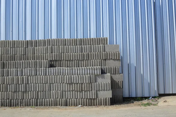 Concrete block building material — Stock Photo, Image