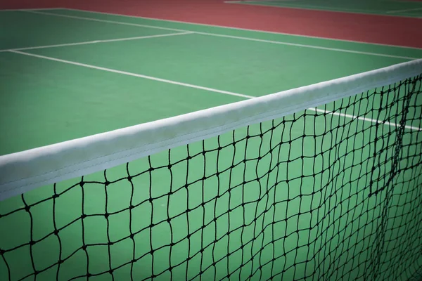 Tennis netto in groene Hof — Stockfoto