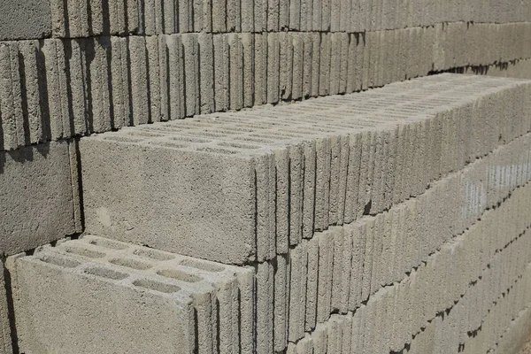 콘크리트 블록 건축 재료 — 스톡 사진
