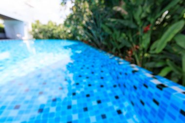 Modern mavi Yüzme Havuzu