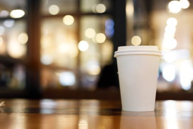 Kahve Kupası boş boş kopya alanı tasarım metniniz için take away