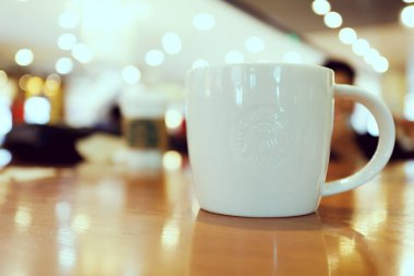 Chiangmai, Tayland, 29 Haziran 2017. Starbucks kahve fincanı