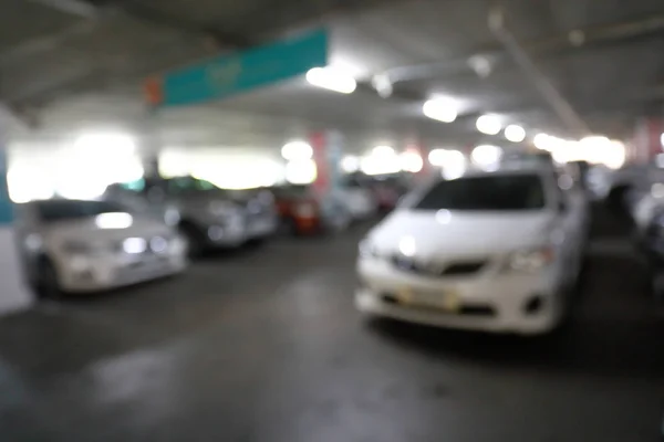 Abstrakte Verwischung von Parkplätzen im Gebäude — Stockfoto
