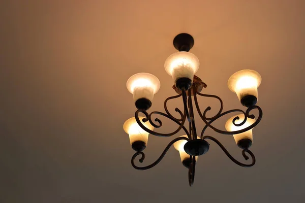 Techo de la lámpara de luz de diseño interior — Foto de Stock
