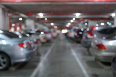 iş binasında otopark yeraltı, görüntü arka plan bulanıklık