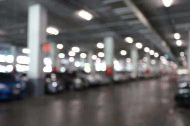 iş binasında otopark yeraltı, görüntü arka plan bulanıklık