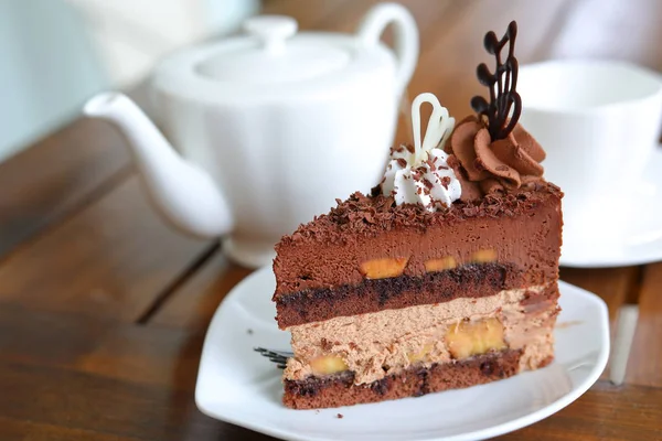 Çikolatalı pasta tatlı tatlı tatlı — Stok fotoğraf
